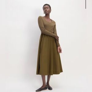 NWOT Everlane Long Sleeve Riviera Dress Beech